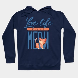 Love life Right Meow Hoodie